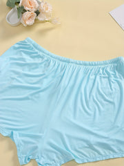 Casual Loungewear Shorts Set Women's Drawstring Pajama