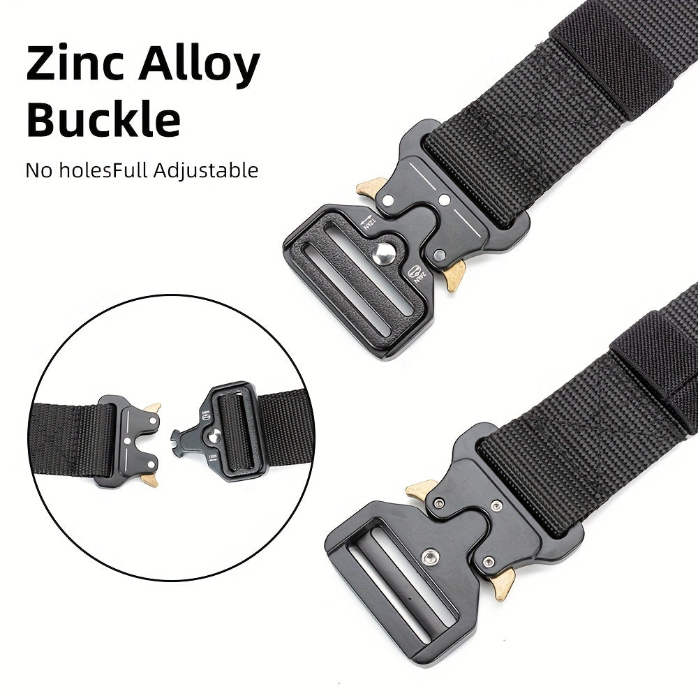 Durable Tactical Belt for Outdoor Activities - Mountaineering, Hiking, Camping