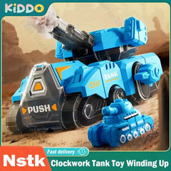 Rotating Tank Toy Puzzle with 6 Colorful Axes, Durable ABS Plastic