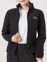 Girls Polar Fleece Double Sided Long Sleeve Jacket for Winter