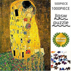 1000 Piece Paper Puzzle Klimt's The Kiss Replica