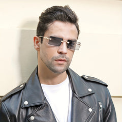 Men's Rimless UV Resistant Sunglasses for Summer Beach