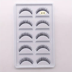 5 Pairs 3D Fluffy False Eyelashes Natural Volume Thick Makeup Lashes