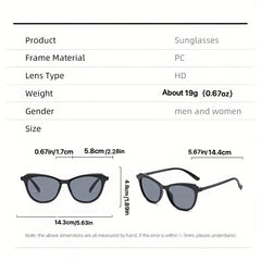 Cat Eye Sunglasses UV400 Jelly Glasses w/ Case