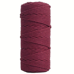 3mm 109 Yards Natural Macrame Cotton Cord Bohemia Macrame Rope For DIY Crafts