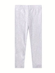 Girls Unicorn Star Leggings Soft Cotton Embroidered Slim Fit