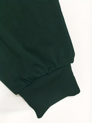 Colorblock Side Knot Lantern Sleeve V Neck Midi Dress