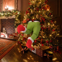 Christmas Elf Leg Tree Ornament, Holiday Decor Prop
