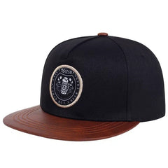 Embroidered Men's Hip Hop Flat Brim Baseball Cap