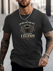 Men's Wing Pattern Shirt Casual Breathable Short Sleeve Tee Top