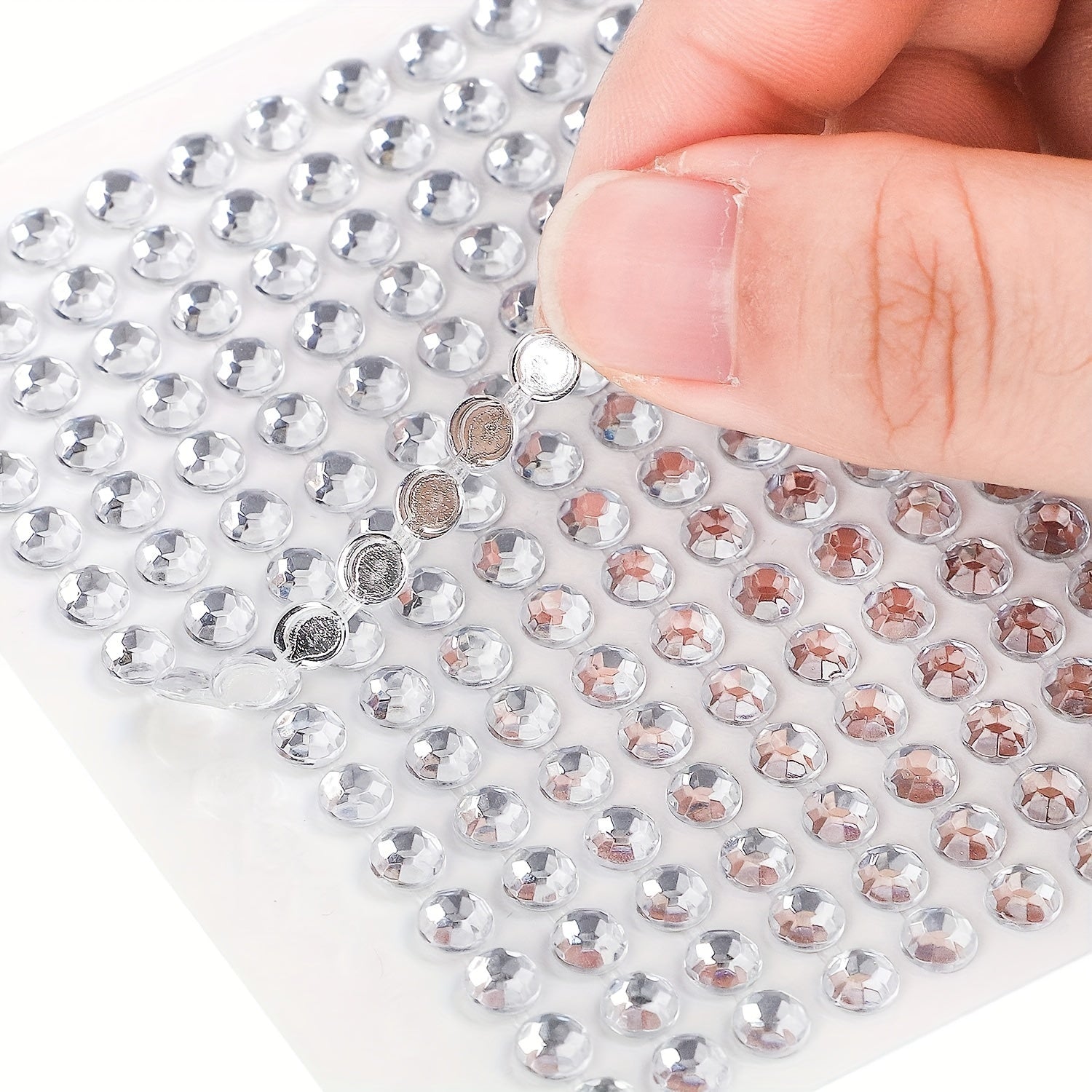 700pcs Transparent Rhinestone Stickers Self adhesive Gemstone Jewelry Stickers