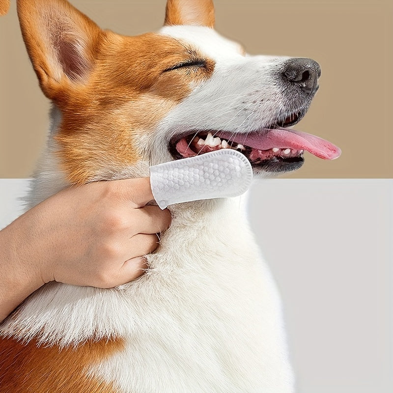 Pet Teeth Cleaning Finger Cover Wipes