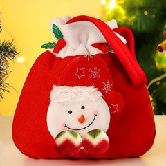 Christmas Santa Claus Drawstring Pouch Party Bag