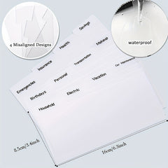 Budget Envelope Cash Wallet for Wallets with Tab Stickers