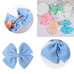 5pcs Hair Bow Ribbon Clip Holder for Girls Softball Cheerleader Large Blanks