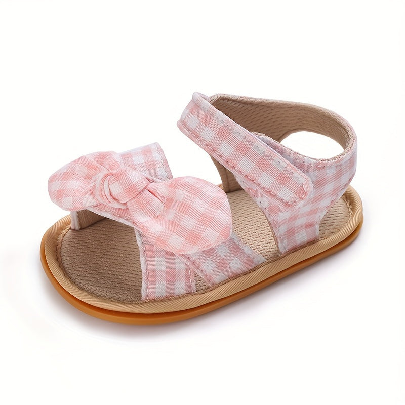 Bowknot Open Toe Sandals for Baby Girls Lightweight Sandals for Indoor Outdoor