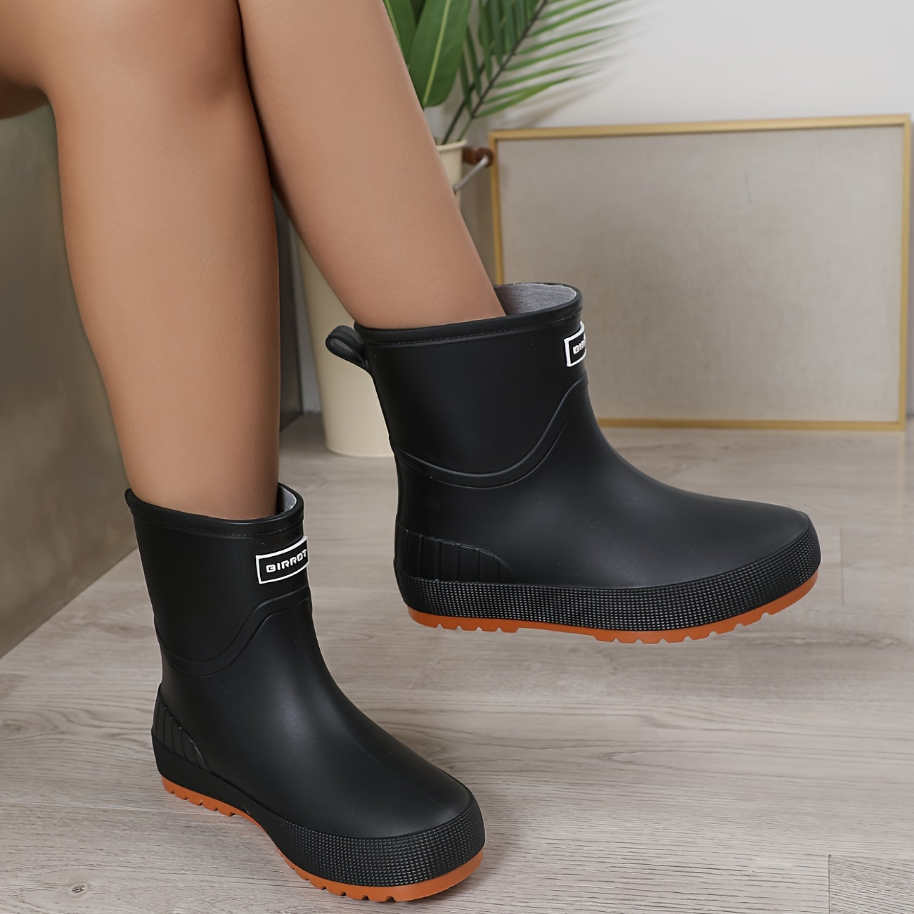 Women's Waterproof Outdoor Rain Boots Soft Sole Work Boots
