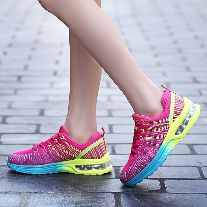 Women's Mesh Breathable Sports Shoes Casual Air Cushion Running Shoes