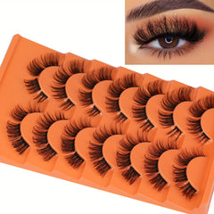Dramatic Strip Lashes Extensions Wispy 7 Pairs