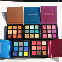 9-Color Waterproof Eyeshadow Palette Rich Matte Shimmer Shades