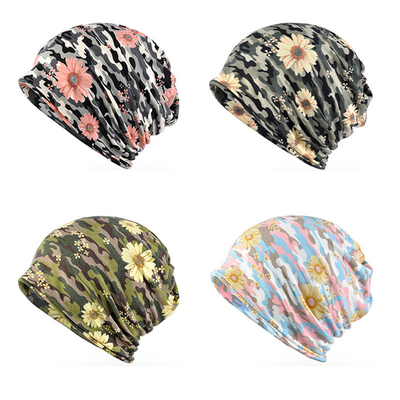 Vintage Bohemian Style Fleece Knitted Hat & Scarf Set