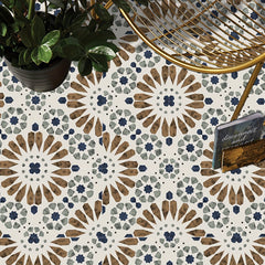 10pcs Boho Floor Sticker Self Adhesive Tile Home Decor Kitchen Bathroom