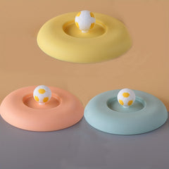 Football Decor Reusable Silicone Cup Cover, Suction Cup Lid