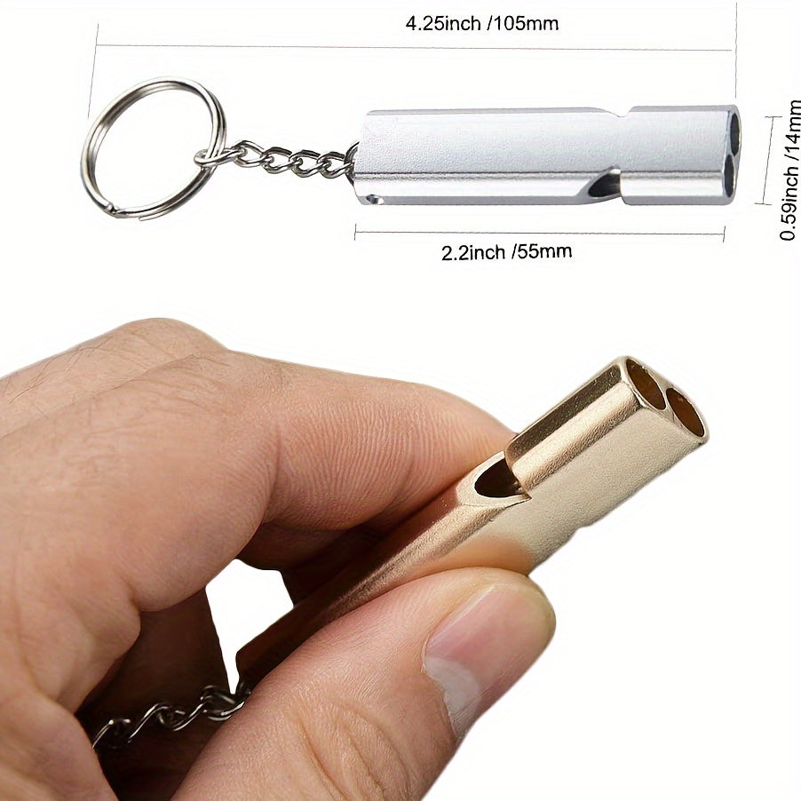 2pcs Emergency Survival Whistles With Lanyard for Outdoor Camping Hiking