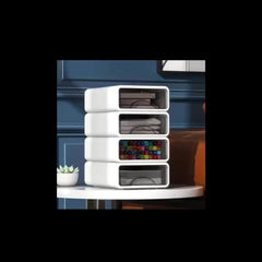 Desktop Storage Box Organizer Drawer Large Capacity Stackable Sundry Container