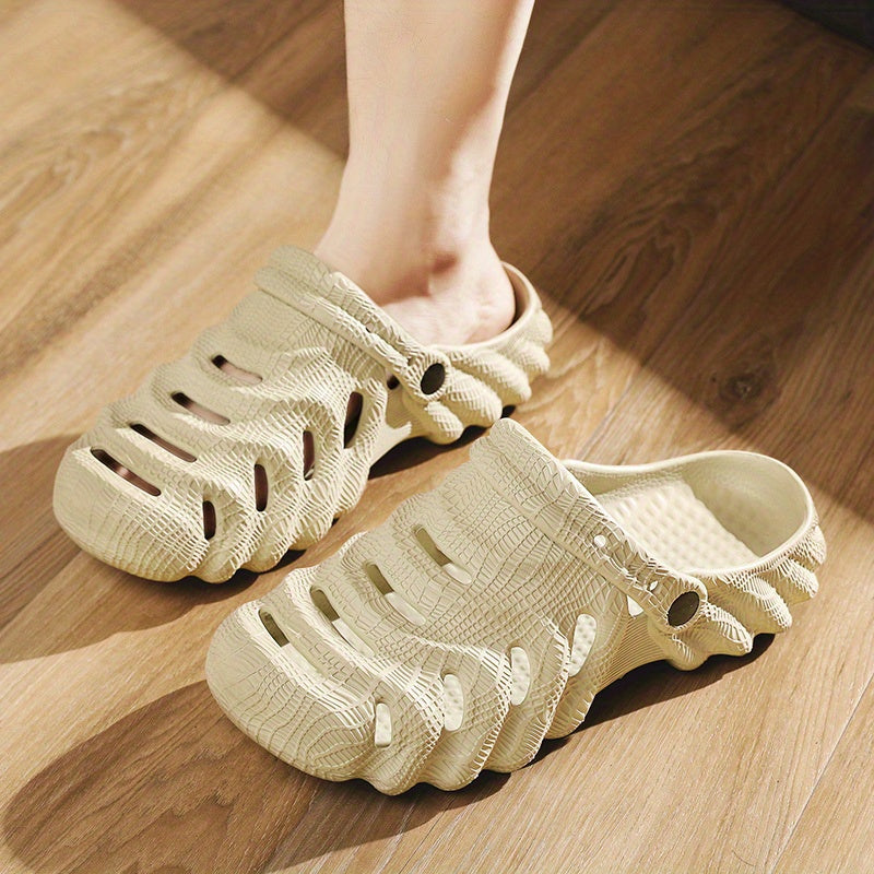 Men's Lightweight Slip-On Platform Clogs - Outdoor Sandals