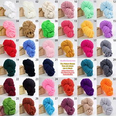 Chenille Yarn Soft Arm Knitted Crochet Giant Blanket DIY Home Decor