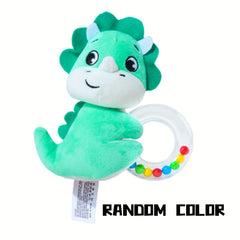 Baby Bell Toy Cartoon Animal Hand Cranked Bell Toy for Strollers & Beds