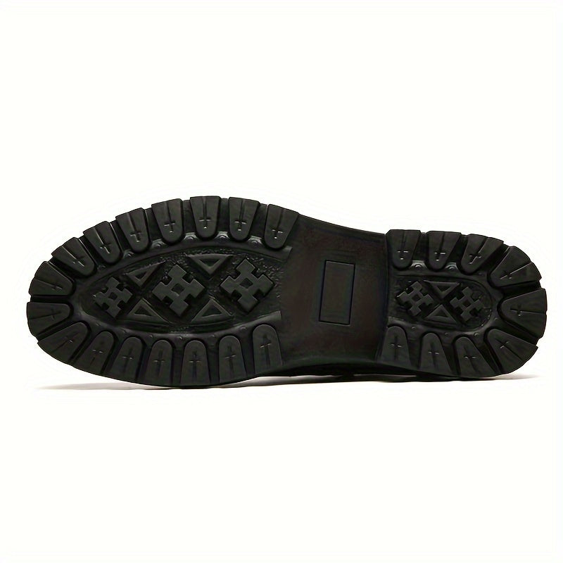 Men's PU Leather Casual Shoes Slip On Outdoor Walking