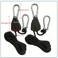 2pcs Tent Canopy Windproof Rope Buckles Adjustable Pulley