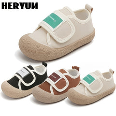 Girls' Casual Low Top Sneakers with Hook and Loop Fastener