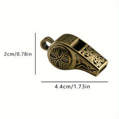 Pure Copper Cross Whistle Outdoor Survival Tool Whistle