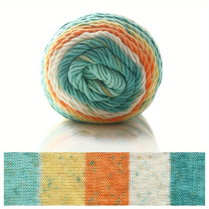 Milk Cotton Rainbow Yarn for DIY Knitting Crocheting Soft Comfortable
