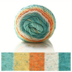 Milk Cotton Rainbow Yarn for DIY Knitting Crocheting Soft Comfortable