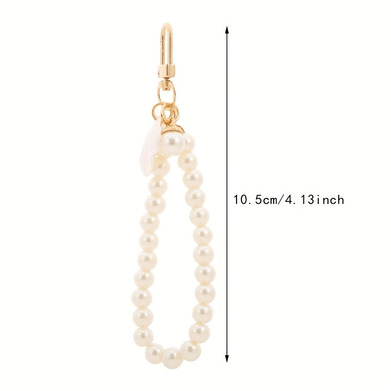 Faux Pearl Bracelet Heart & Shell Purse Accessories for Women