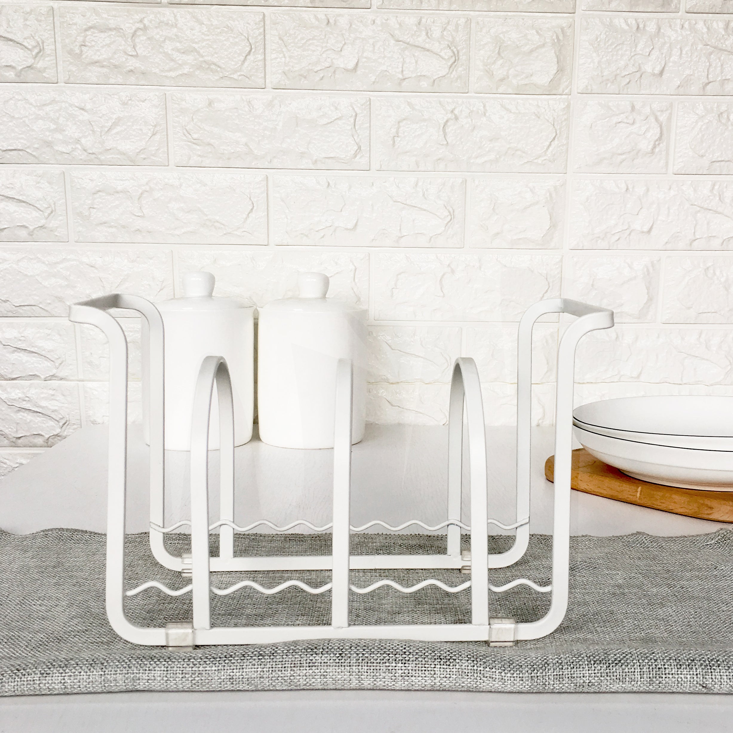 Kitchen Plate Rack Shelf Countertop Dish Rack Household Bowl Plate Storage