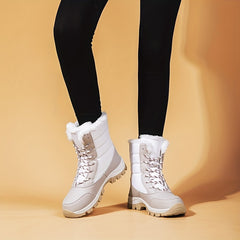 Women's Waterproof Snow Boots High Top Hiking Boots