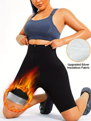 Sauna Sweat Shorts Zipper Front Yoga Running Athletic Shorts for Women
