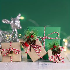 10pcs Artificial Pine for Christmas Floral Arrangements, Wreaths & Decor