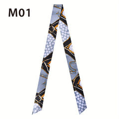 French Style Twilly Scarf Long Ribbon Neckerchief