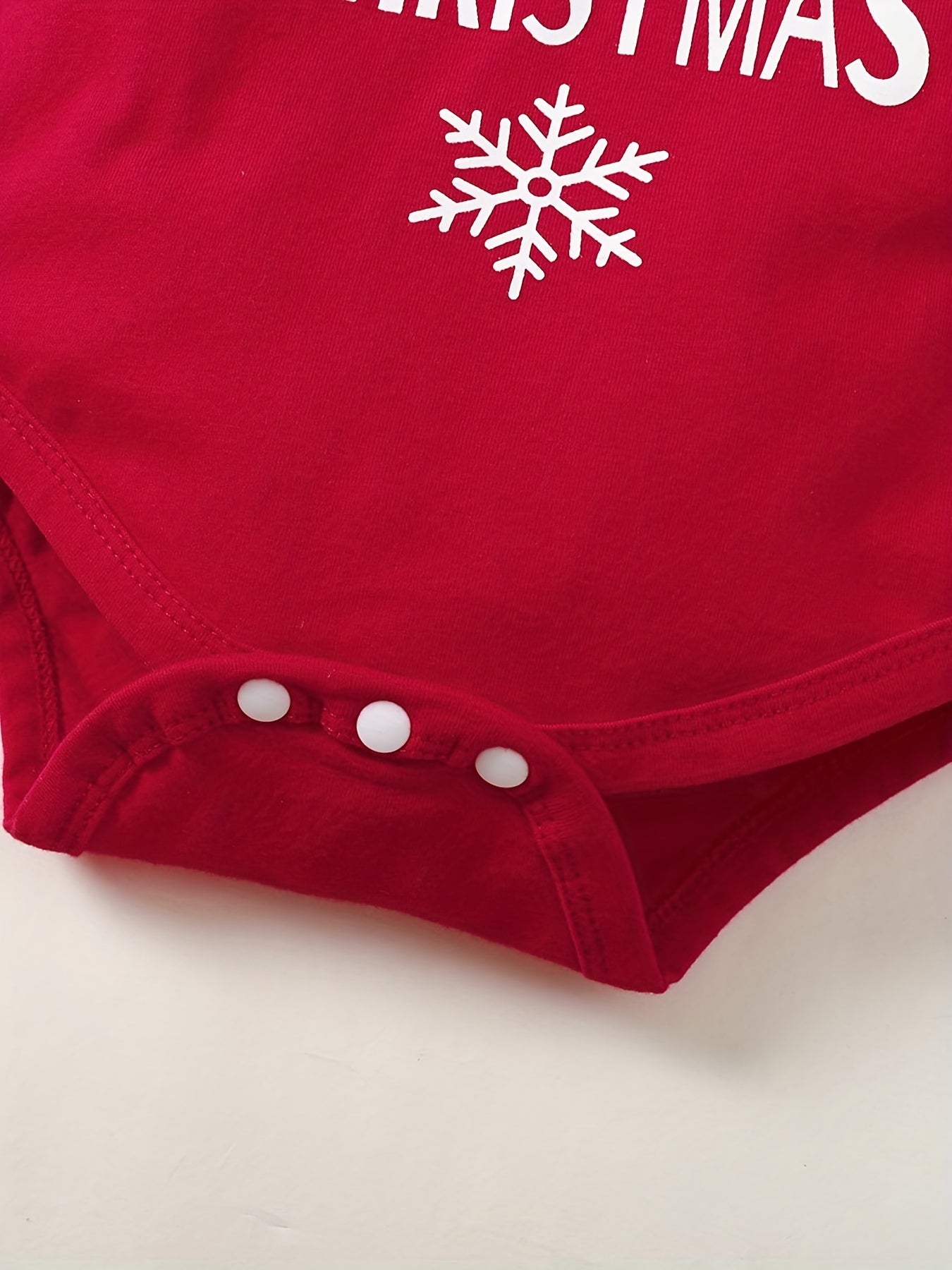 Baby Girls 3pcs Christmas Outfit MY 1ST CHRISTMAS Print Romper & Plaid Pants