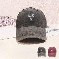 Embroidered Coconut Washed Baseball Cap