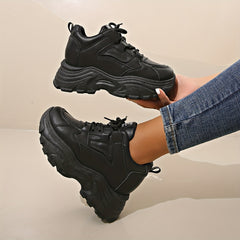 Women's Chunky Running Shoes with Thick Bottom, Comfortable and Non-slip