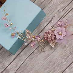 Flower Head Piece Garland Headdress Headband Retro Hair Accessories