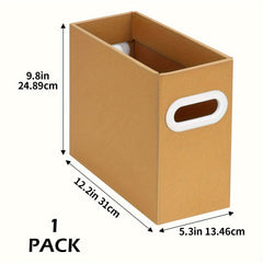 3pcs Durable Office Document Storage Box Organizer Space Saving
