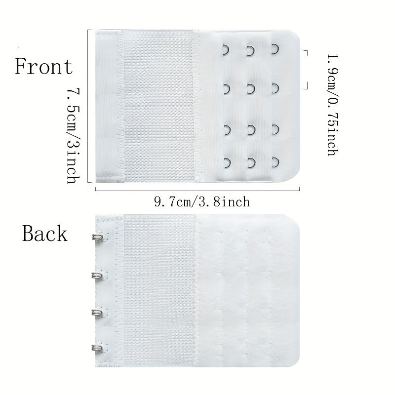 2 Pcs Elastic Bra Extenders Adjustable Band Women's Lingerie